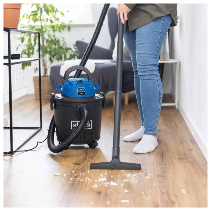 Aspirateur eau et poussiere VC16 - 1200 W - Cuve plastique 16L - SCHEPPACH