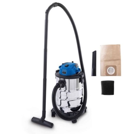 Aspirateur eau et poussiere VC25 - 1200W - Cuve inox 25L - SCHEPPACH