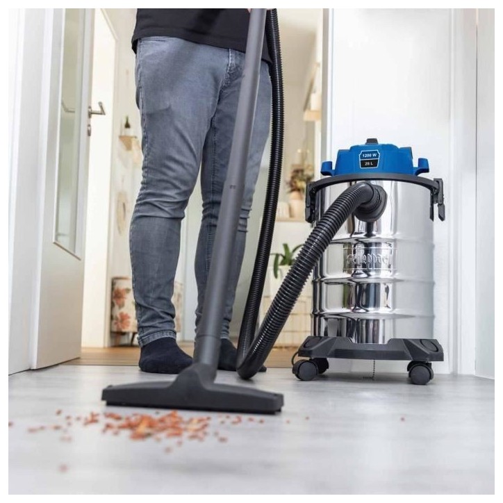Aspirateur eau et poussiere VC25 - 1200W - Cuve inox 25L - SCHEPPACH