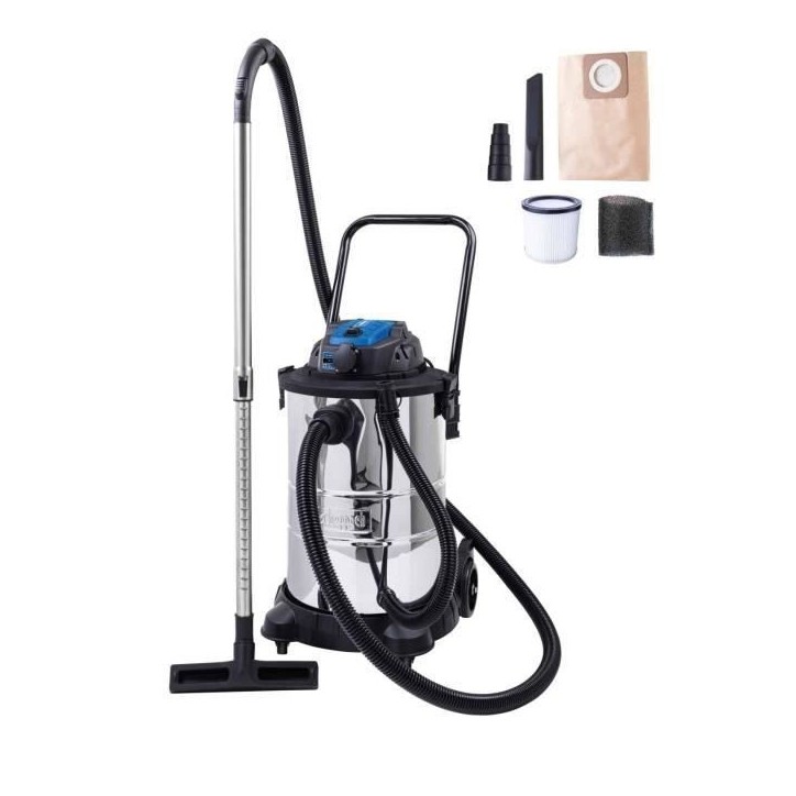 Aspirateur eau et poussiere VC50 - 1400 W - Cuve inox 50L - SCHEPPACH