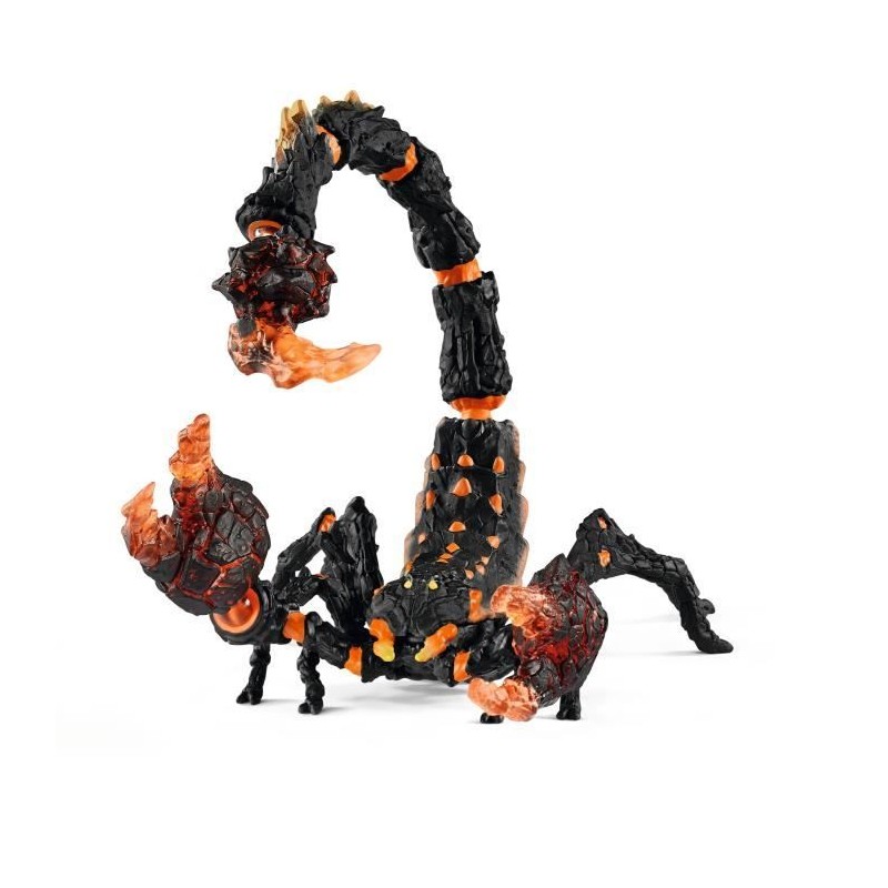 Scorpion de lave, figurine fantastique avec pieces mobiles et rotative Scorpion de lave, figurine fantastique avec pieces mobiles et rotative