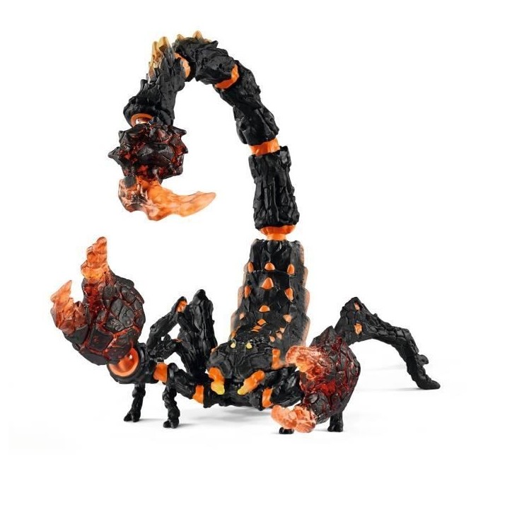 Scorpion de lave, figurine fantastique avec pieces mobiles et rotatives, jouet monstre pour enfants des 7 ans - schleich 70142 Scorpion de lave, figurine fantastique avec pieces mobiles et rotatives, jouet monstre pour enfants des 7 ans - schleich 70142