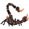 Scorpion de lave, figurine fantastique avec pieces mobiles et rotative