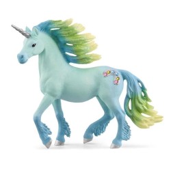 Figurine Licorne étalon Barbe a papa, Doux pelage, SCHLEICH 70722 bay