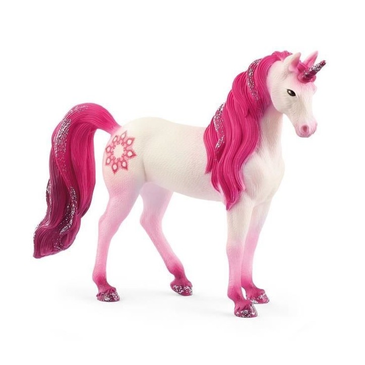 Figurine Licorne jument Mandala - Tatouage rose - Schleich 70717 Bayala Figurine Licorne jument Mandala - Tatouage rose - Schleich 70717 Bayala