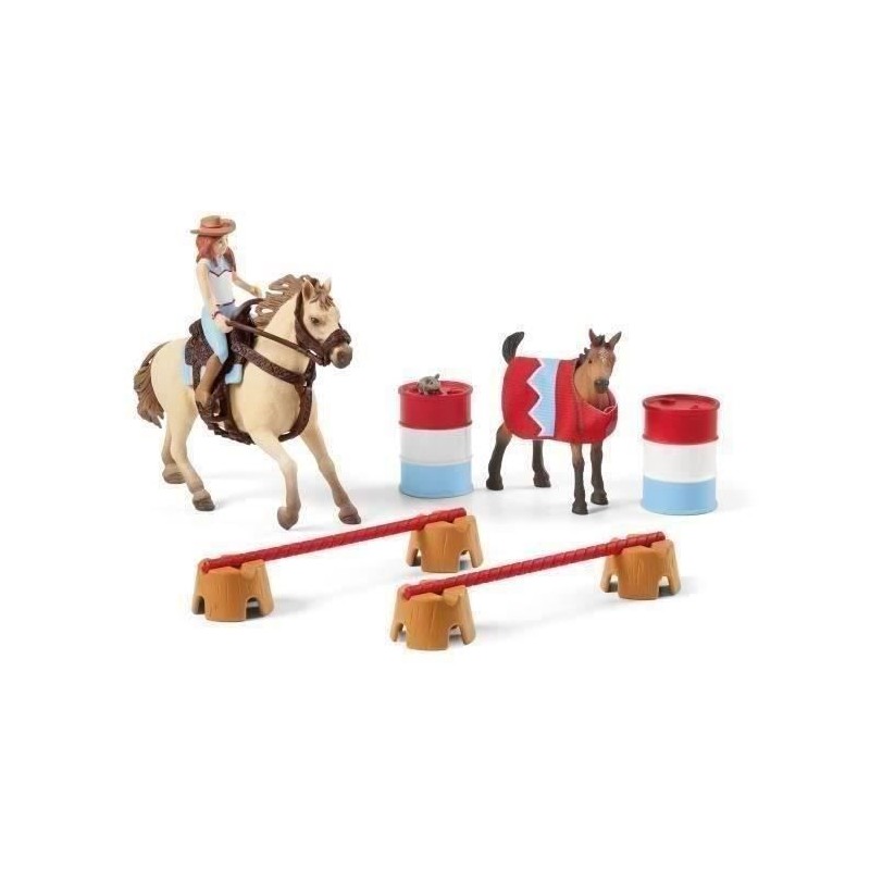 Entrainement au ranch, Coffret schleich univers équestre, coffret fig Entrainement au ranch, Coffret schleich univers équestre, coffret fig