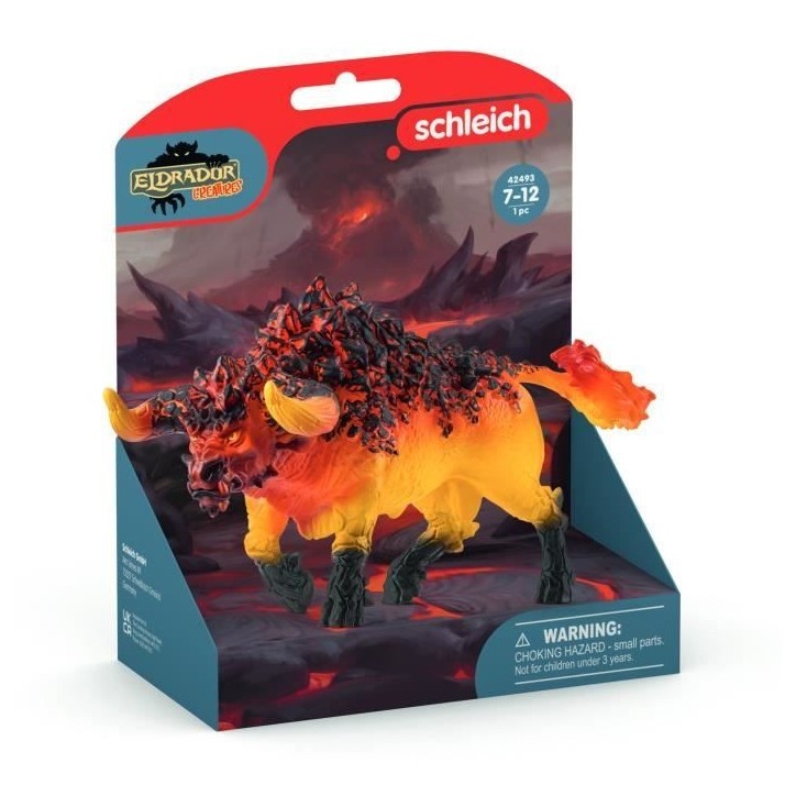 Figurine Taureau de feu, Schleich 42493 Eldrador Creatures, des 7 ans Figurine Taureau de feu, Schleich 42493 Eldrador Creatures, des 7 ans