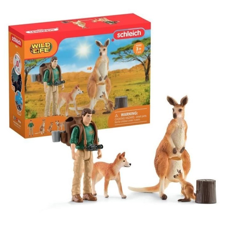Coffret Aventures en Océanie, figurines animaux sauvages, Schleich 42550 Wild Life, Pour enfant des 3 ans Coffret Aventures en Océanie, figurines animaux sauvages, Schleich 42550 Wild Life, Pour enfant des 3 ans