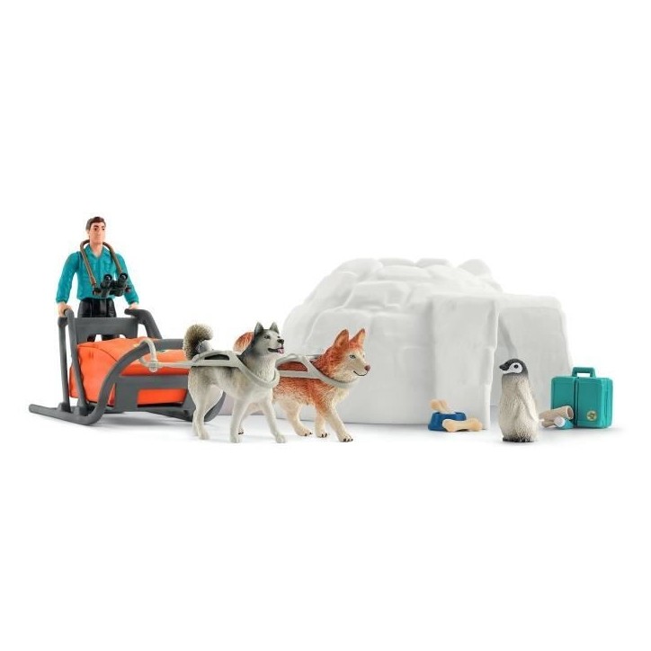 Coffret Expédition en Antarctique, figurines animaux sauvages, Schleich 42558 Wild Life, Pour enfant des 3 ans Coffret Expédition en Antarctique, figurines animaux sauvages, Schleich 42558 Wild Life, Pour enfant des 3 ans