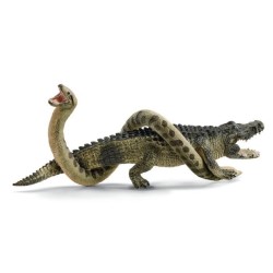 Coffret Duel Aligator/Anaconda, figurines animaux sauvages, Schleich 4