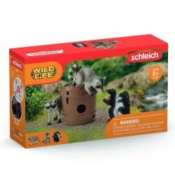 Coffret Jeux rigolos avec la noix, figurines animaux sauvages, Schleic