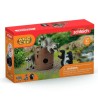 Coffret Jeux rigolos avec la noix, figurines animaux sauvages, Schleic
