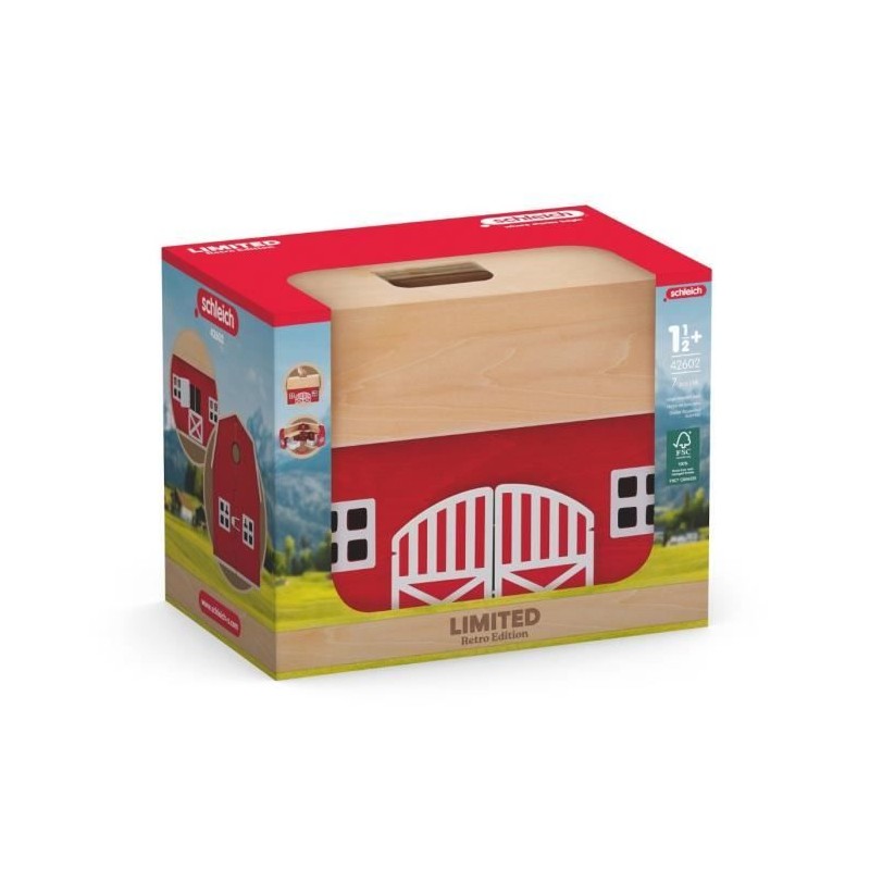 Figurine Ferme en bois rétro, Schleich 42602 Gamme Farm World Figurine Ferme en bois rétro, Schleich 42602 Gamme Farm World