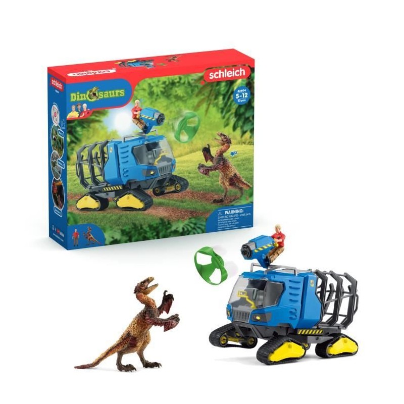 Véhicule de Capture Dino - Coffret de figurines dinosaures - Jouets S Véhicule de Capture Dino - Coffret de figurines dinosaures - Jouets S