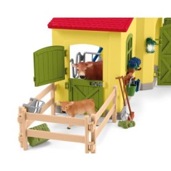 Ensemble de Figurines Animaux de la Ferme avec Accessoires - Coffret F