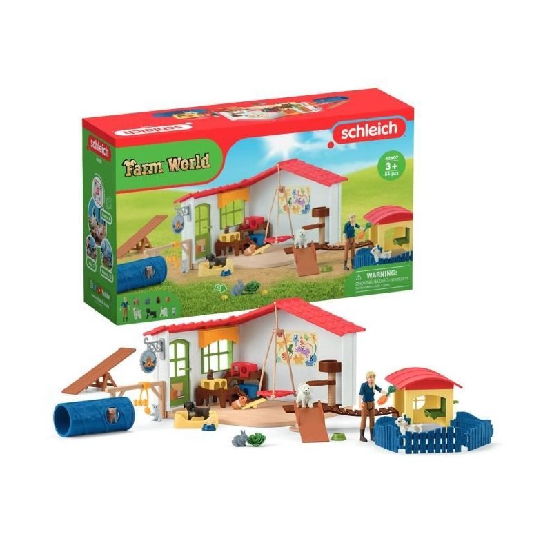 Hôtel des Animaux de la Ferme - Grand coffret de 54 Pieces de Jouets Hôtel des Animaux de la Ferme - Grand coffret de 54 Pieces de Jouets