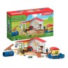 Hôtel des Animaux de la Ferme - Grand coffret de 54 Pieces de Jouets