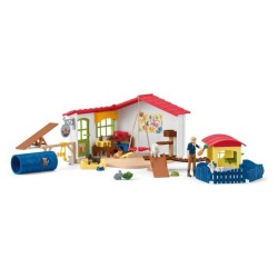 Hôtel des Animaux de la Ferme - Grand coffret de 54 Pieces de Jouets