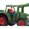 Tracteur et remorque, Coffre schleich avec 1 tracteur, 1 rremorque, 1