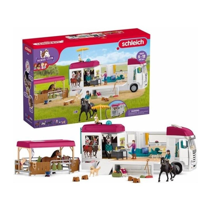 Camping-Car Equestre, schleich 42619 HORSE CLUB - coffret, 227 pieces, Camping-Car Equestre, schleich 42619 HORSE CLUB - coffret, 227 pieces,