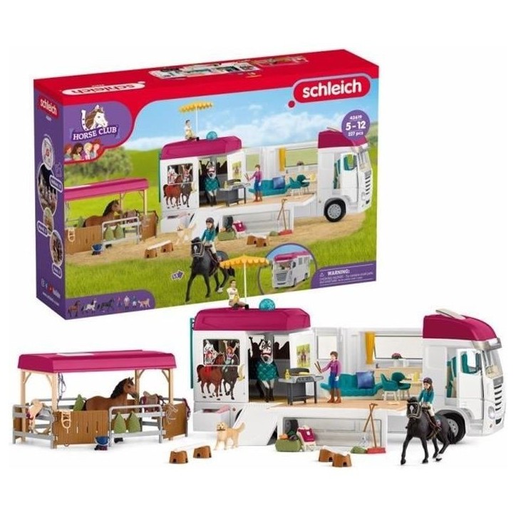 Camping-Car Equestre, schleich 42619 HORSE CLUB - coffret, 227 pieces, des 5 ans