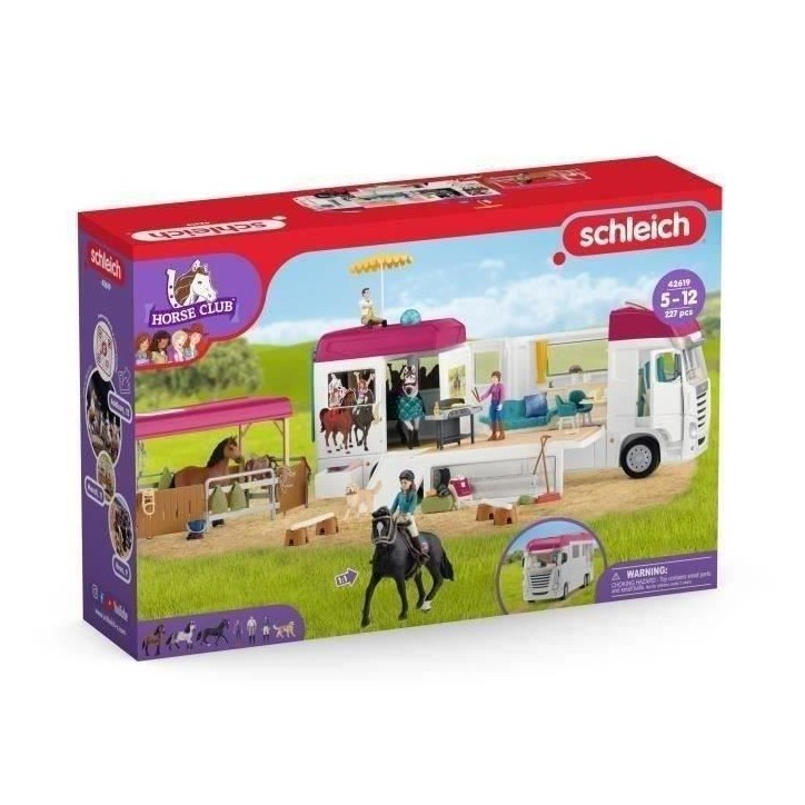 Camping-Car Equestre, schleich 42619 HORSE CLUB - coffret, 227 pieces, des 5 ans