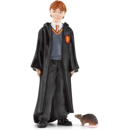 Ron et croûtard, Figurine de l'univers Harry Potter, pour enfants des 6 ans, 4 x 2 x 10 cm - schleich 42634 WIZARDING WORLD