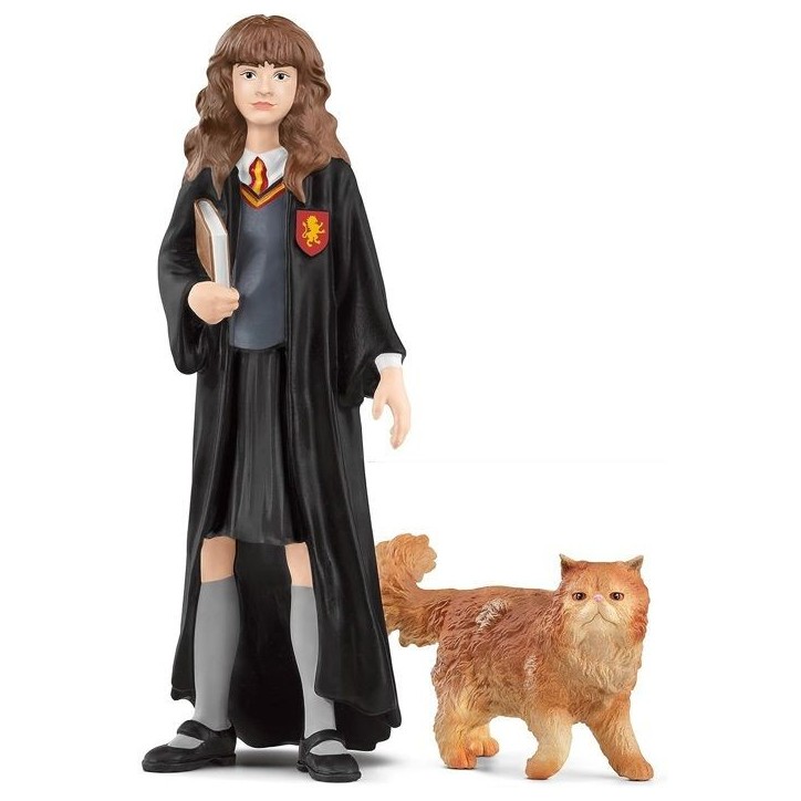 Figurine Hermione et Pattenrond, Harry Potter, pour enfants des 6 ans, Schleich 42635 Harry Potter, Univers WIZARDING WORLD