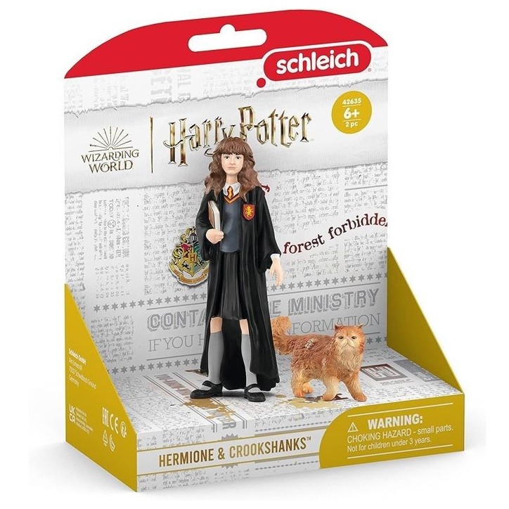 Figurine Hermione et Pattenrond, Harry Potter, pour enfants des 6 ans, Schleich 42635 Harry Potter, Univers WIZARDING WORLD