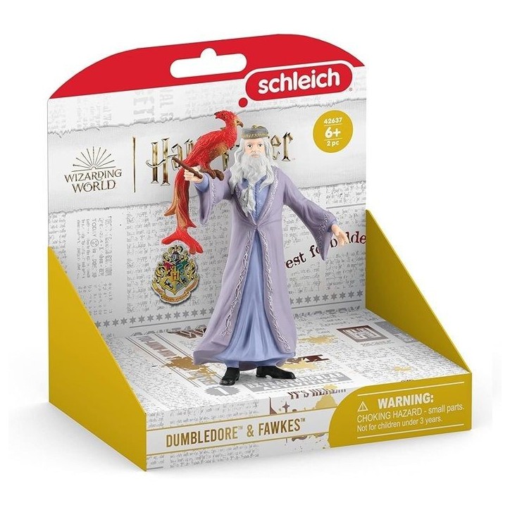 Figurine Dumbledore et Fumseck, Harry Potter, pour enfants des 6 ans, Schleich 42637 Harry Potter, Univers WIZARDING WORLD Figurine Dumbledore et Fumseck, Harry Potter, pour enfants des 6 ans, Schleich 42637 Harry Potter, Univers WIZARDING WORLD