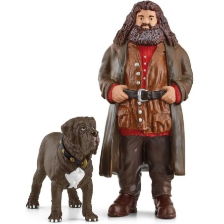 Hagrid et Crockdur, Figurine de l'univers Harry Potter, pour enfants des 6 ans, 8 x 11,5 x 13 cm - schleich 42638 WIZARDING WORL