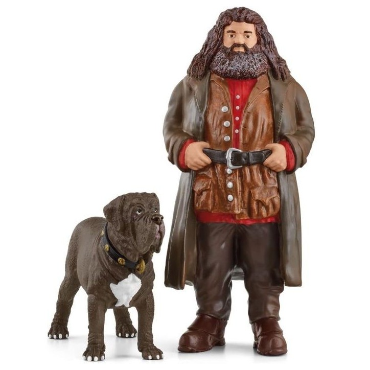 Hagrid et Crockdur, Figurine de l'univers Harry Potter, pour enfants des 6 ans, 8 x 11,5 x 13 cm - schleich 42638 WIZARDING WORL