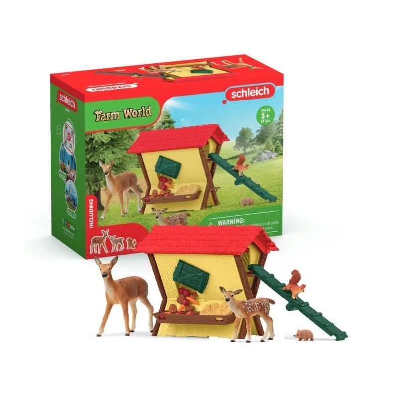 Cabane des animaux de la foret, Coffre schleich 42658 Farm World, pour Cabane des animaux de la foret, Coffre schleich 42658 Farm World, pour