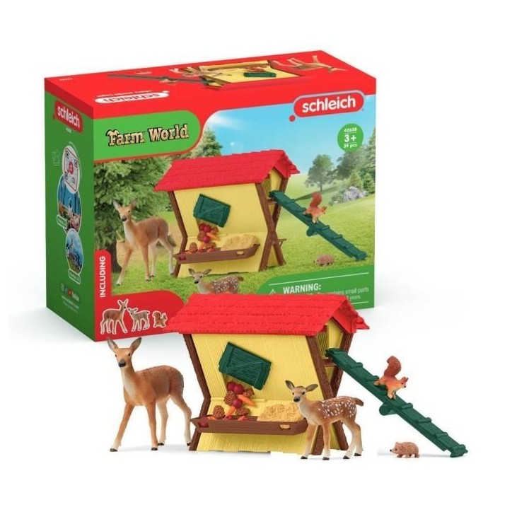 Cabane des animaux de la foret, Coffre schleich 42658 Farm World, pour enfants des 3 ans Cabane des animaux de la foret, Coffre schleich 42658 Farm World, pour enfants des 3 ans