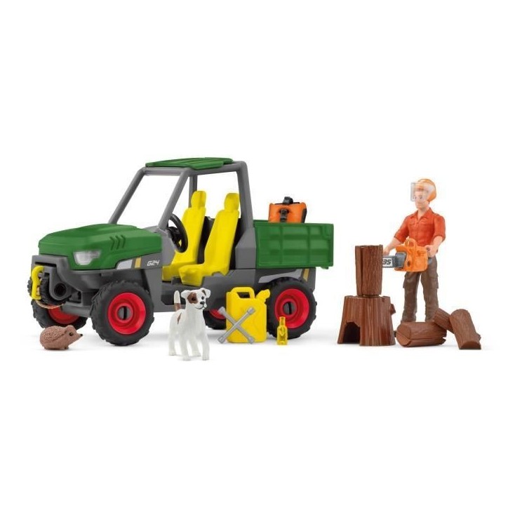 Garde forestier avec véhicule, Coffret Schleich 42659 Farm World pour enfant, des 5 ans Garde forestier avec véhicule, Coffret Schleich 42659 Farm World pour enfant, des 5 ans