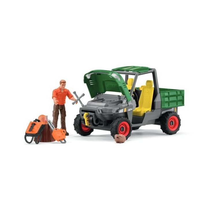 Garde forestier avec véhicule, Coffret Schleich 42659 Farm World pour enfant, des 5 ans Garde forestier avec véhicule, Coffret Schleich 42659 Farm World pour enfant, des 5 ans