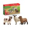 Figurine Trio de moutons, pour enfants des 3 ans, 5 x 19 x 11 cm - sch