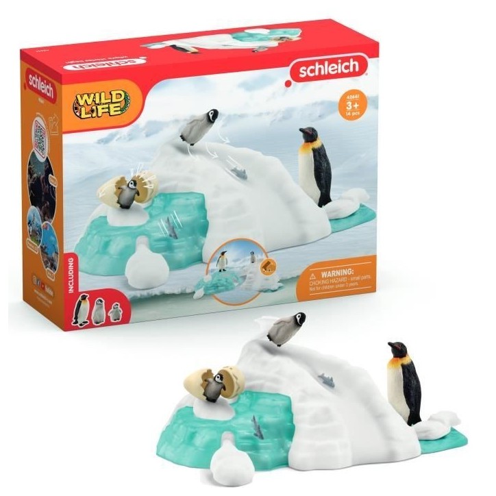 Figurines Famille pingouin sur la banquise, Schleich 42661 Wild Life, Pour enfant des 3 ans Figurines Famille pingouin sur la banquise, Schleich 42661 Wild Life, Pour enfant des 3 ans