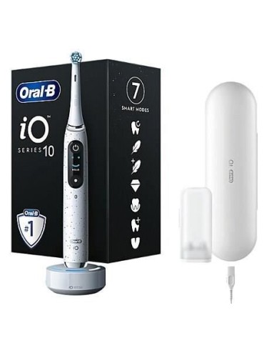 Brosse a dents électrique - ORAL-B - iO10 Stardust White - Oscillo-rotations - A batterie