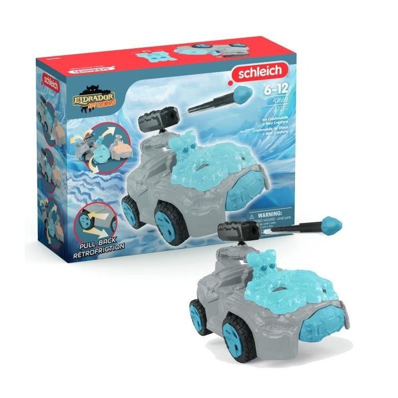 SCHLEICH - 42669 ELDRADOR CREATURES Crashmobile de Glace avec Mini Cre SCHLEICH - 42669 ELDRADOR CREATURES Crashmobile de Glace avec Mini Cre