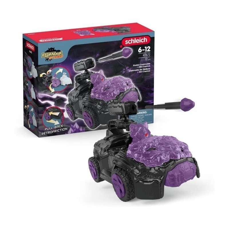 SCHLEICH- Crashmobile des Ténebres avec Mini Creature- 42672- Gamme E SCHLEICH- Crashmobile des Ténebres avec Mini Creature- 42672- Gamme E