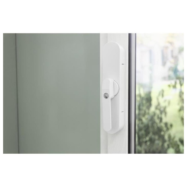 Verrou de sécurité porte de terrasse - ABUS - WINTECTO One FCA4100 W - Technologie SmartX™, capteur d'alarme 3D, contrôle v