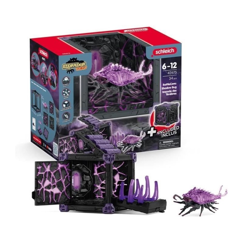 BattleCave Isopode des Ténebres, Extension de l'arene, SCHLEICH 42675 BattleCave Isopode des Ténebres, Extension de l'arene, SCHLEICH 42675