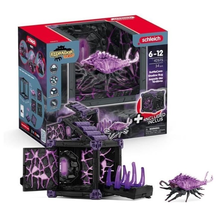 BattleCave Isopode des Ténebres, Extension de l'arene, SCHLEICH 42675 Eldrador Creatures, des 7 ans BattleCave Isopode des Ténebres, Extension de l'arene, SCHLEICH 42675 Eldrador Creatures, des 7 ans
