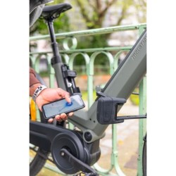 Antivol pliable - ABUS - BORDO ONE 6000A/120 - Support SH + RC - Noir