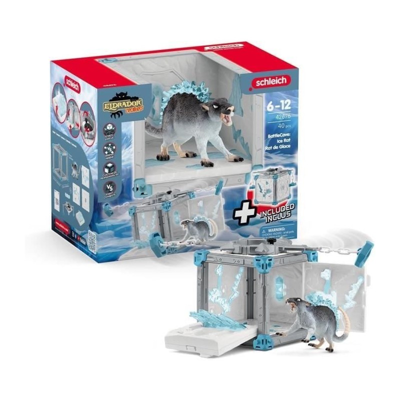 BattleCave Rat de Glace, Extension de l'arene, SCHLEICH 42676 Eldrador