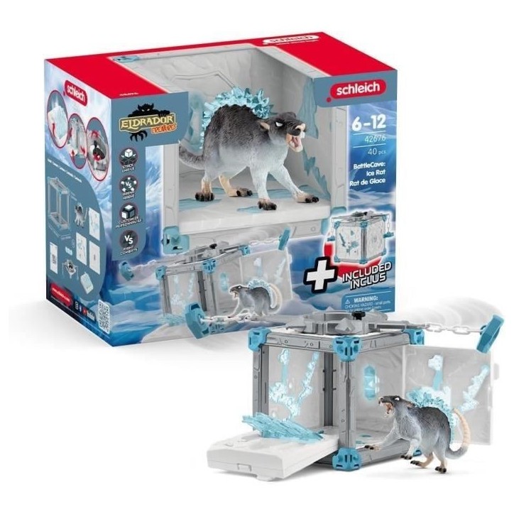 BattleCave Rat de Glace, Extension de l'arene, SCHLEICH 42676 Eldrador Creatures, des 7 ans BattleCave Rat de Glace, Extension de l'arene, SCHLEICH 42676 Eldrador Creatures, des 7 ans