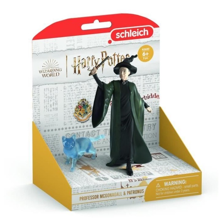 Figurines Professeur McGonagall et son Patronus, Schleich 42682 Harry Potter, Pour enfant des 6 ans Figurines Professeur McGonagall et son Patronus, Schleich 42682 Harry Potter, Pour enfant des 6 ans