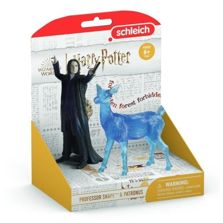 Figurines Rogue et son Patronus, Schleich 42683 Harry Potter, Pour enfant des 6 ans