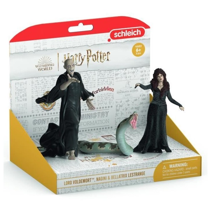 Coffret figurines Voldemort, Nagini et Bellatrix, Schleich 42684 Harry Potter, Pour enfant des 6 ans Coffret figurines Voldemort, Nagini et Bellatrix, Schleich 42684 Harry Potter, Pour enfant des 6 ans